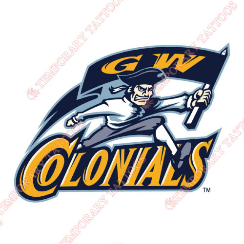 George Washington Colonials Customize Temporary Tattoos Stickers NO.4449